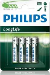 Baterija Philips AAA Longlife 4gb