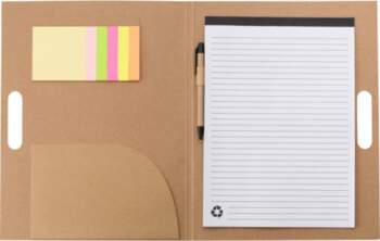 Conference folder approx. A4 with notebook