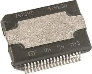 TDA7575pd audio amplifiers (PowerSO36).