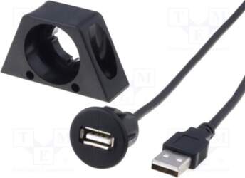 4CAR USB extender cable with mounting
