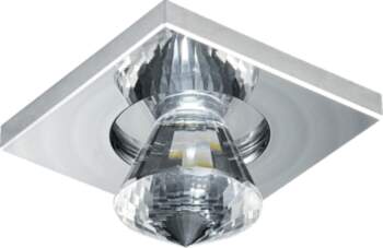 LUXERA DOWNLIGHT LED/1W, CHROME/CLEAR