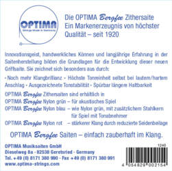 Strings for zither Fingerboard strings Munich