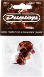 9020TP SHELL PLASTIC LARGE FINGERPICKS (4-PACK)
