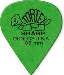TORTEX SHARP GREEN GUITAR PICKS .88MM