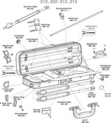 Form shaped violin cases JAEGER Prestige