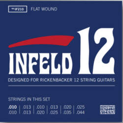 Strings for E-guitar 12-str. flatwound E-guitar