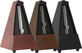 Metronome Pyramid shape Walnut. Highgloss 803