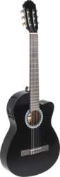 E-Acoustic classical guitar BasicPlus E-Acoustic black