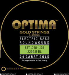 E-Bass Strings Gold Strings Round Wound