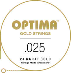 Strings for E-guitar Gold strings round