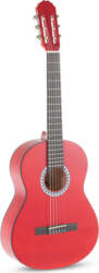 Classical guitar Basic 3/4 transparent red