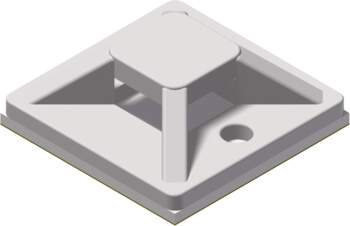 Self adhesive cable tie mount -