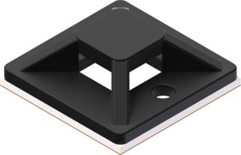 Self adhesive cable tie mount -