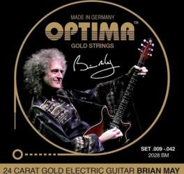 Strings for E-guitar Gold strings round