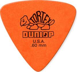TORTEX TRIANGLE ORNAGE GUITAR PICKS .60MM