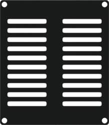 CASY 2 space vented blind plate