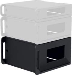 Flightcase 19" rack insert 6 HE
