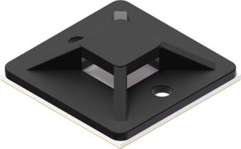 Self adhesive cable tie mount -