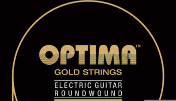Strings for E-guitar Gold strings round