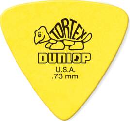 TORTEX TRIANGLE YELLOW GUITAR PICKS .73MM