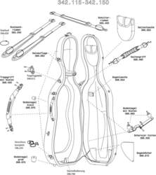Cello case Idea Futura Bottom nail