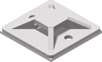 Self adhesive cable tie mount -