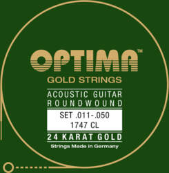 Strings for Acoustic Guitar Gold strings