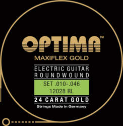 Strings for E-guitar Gold strings round