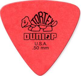 TORTEX TRIANGLE RED GUITAR PICKS .50MM