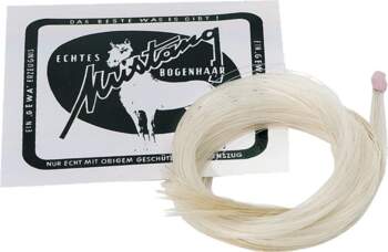Violin/viola bow hair Mustang Single layer