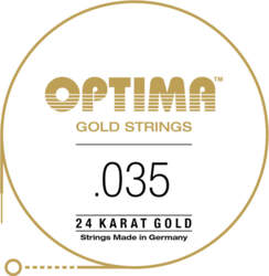 Strings for E-guitar Gold strings round