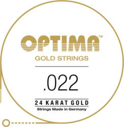 Strings for E-guitar Gold strings round