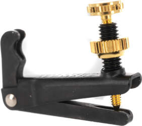 Violin fine tuner Black/Gold plated String