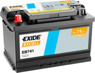 Startera akumulators Exide EXCELL 12V 74Ah