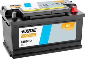 Startera akumulators Exide EXCELL 12V 80Ah