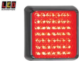 LED AUTOLAMPS LED aizmugurējais lukturis sarkans