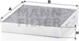 Ford,MANN-FILTER Salona filtrs (aktīvās ogles)