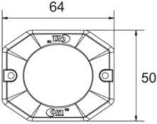 Rāmis 40-LED105 signāllukturim, hromēts