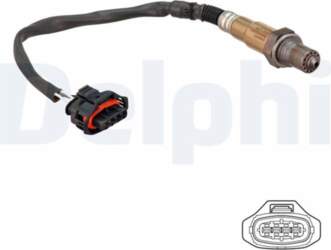Opel,Delphi Lambda zonde Delphi ES21286-12B1