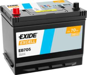 Startera akumulators Exide EXCELL 12V 70Ah