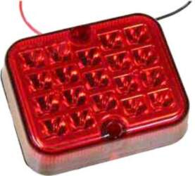 LED aizmugurējais miglas lukturis 12V 100×80×25