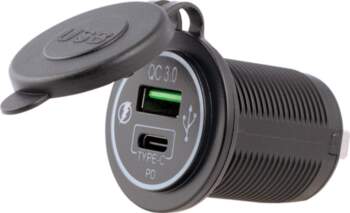 AUTOLINE USB ligzda USB-A + USB-C