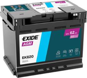 Startera akumulators Exide AGM 12V 62Ah