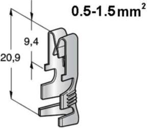 MTA Klemma UNI F630, 0,5-1
