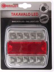 C-PWR LED aizmugurējais lukturis 12V 107x107x40mm