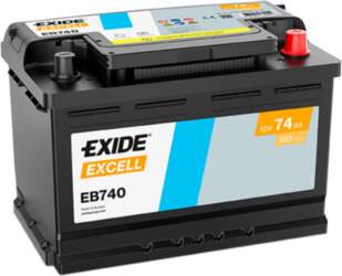 Startera akumulators Exide EXCELL 12V 74Ah
