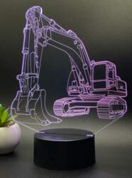 3D lampa Ekskavators