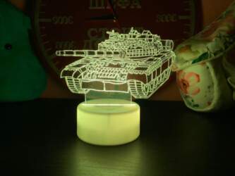 3D lampa Tanks