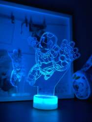 3D lampa Dzelzs vīrs