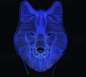 3D lampa Vilks
